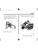 Предварительный просмотр 70 страницы Honda 2005 FSC600A SILVER WING Owner'S Manual