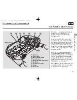 Предварительный просмотр 8 страницы Honda 2005 S2000 Owner'S Manual