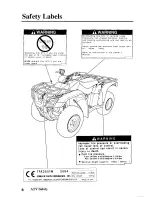 Предварительный просмотр 15 страницы Honda 2005 TRX250TM Fourtrax Owner'S Manual