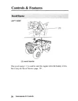 Предварительный просмотр 35 страницы Honda 2005 TRX250TM Fourtrax Owner'S Manual