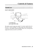 Предварительный просмотр 36 страницы Honda 2005 TRX250TM Fourtrax Owner'S Manual