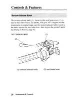 Предварительный просмотр 37 страницы Honda 2005 TRX250TM Fourtrax Owner'S Manual