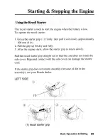 Предварительный просмотр 68 страницы Honda 2005 TRX250TM Fourtrax Owner'S Manual