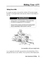 Предварительный просмотр 82 страницы Honda 2005 TRX250TM Fourtrax Owner'S Manual