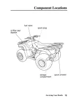 Предварительный просмотр 100 страницы Honda 2005 TRX250TM Fourtrax Owner'S Manual