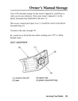 Предварительный просмотр 102 страницы Honda 2005 TRX250TM Fourtrax Owner'S Manual