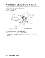 Предварительный просмотр 121 страницы Honda 2005 TRX250TM Fourtrax Owner'S Manual