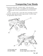 Предварительный просмотр 166 страницы Honda 2005 TRX250TM Fourtrax Owner'S Manual