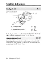 Предварительный просмотр 35 страницы Honda 2005 TRX350TM Fourtrax Owner'S Manual