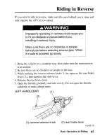 Предварительный просмотр 74 страницы Honda 2005 TRX350TM Fourtrax Owner'S Manual