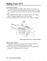 Предварительный просмотр 87 страницы Honda 2005 TRX350TM Fourtrax Owner'S Manual