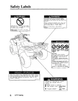 Предварительный просмотр 17 страницы Honda 2005 TRX500FA Fourtrax Foreman Rubicon Owner'S Manual