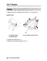 Предварительный просмотр 173 страницы Honda 2005 TRX500FA Fourtrax Foreman Rubicon Owner'S Manual