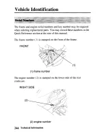 Предварительный просмотр 253 страницы Honda 2005 TRX500FA Fourtrax Foreman Rubicon Owner'S Manual