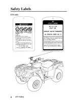 Предварительный просмотр 15 страницы Honda 2005 TRX500TM Fourtrax Foreman Owner'S Manual