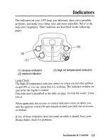 Предварительный просмотр 22 страницы Honda 2005 TRX500TM Fourtrax Foreman Owner'S Manual