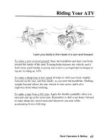 Предварительный просмотр 74 страницы Honda 2005 TRX500TM Fourtrax Foreman Owner'S Manual