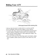 Предварительный просмотр 77 страницы Honda 2005 TRX500TM Fourtrax Foreman Owner'S Manual