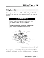 Предварительный просмотр 80 страницы Honda 2005 TRX500TM Fourtrax Foreman Owner'S Manual