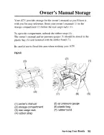 Предварительный просмотр 100 страницы Honda 2005 TRX500TM Fourtrax Foreman Owner'S Manual