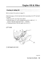 Предварительный просмотр 108 страницы Honda 2005 TRX500TM Fourtrax Foreman Owner'S Manual