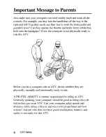 Preview for 15 page of Honda 2005 TRX90 Sportrax Owner'S Manual