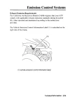 Preview for 181 page of Honda 2005 TRX90 Sportrax Owner'S Manual