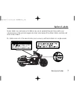 Предварительный просмотр 16 страницы Honda 2005 VTX1800C Owner'S Manual