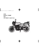 Предварительный просмотр 2 страницы Honda 2006 CB600F Owner'S Manual