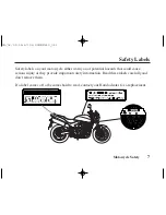 Предварительный просмотр 16 страницы Honda 2006 CB600F Owner'S Manual