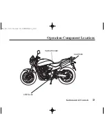 Предварительный просмотр 22 страницы Honda 2006 CB600F Owner'S Manual