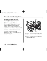 Предварительный просмотр 229 страницы Honda 2006 CB600F Owner'S Manual