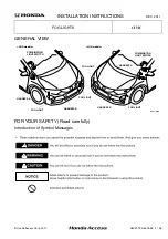 Предварительный просмотр 1 страницы Honda 2006 Civic Installation Instructions Manual