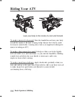 Предварительный просмотр 123 страницы Honda 2006 FourTrax Foreman Rubicon Owner'S Manual