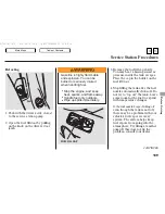 Предварительный просмотр 108 страницы Honda 2006 S2000 Owner'S Manual