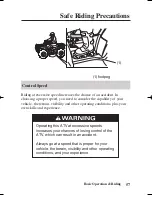 Предварительный просмотр 66 страницы Honda 2006 TRX350FE Fourtrax 4x4 Owner'S Manual