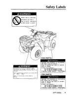 Preview for 16 page of Honda 2006 TRX350FM Fourtrax 4x4 Owner'S Manual