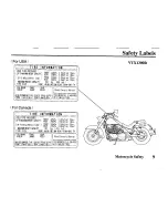 Предварительный просмотр 17 страницы Honda 2007 VTX1300R Owner'S Manual