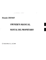 Предварительный просмотр 1 страницы Honda 2008 CRF80F Owner'S Manual