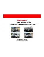 Honda 2009 Accord Euro Technical Information Manual предпросмотр