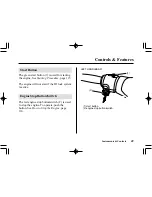 Preview for 57 page of Honda 2009 AQUATRAX F-15 Owner'S Manual