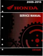 Honda 2009 crf 450r Service Manual preview