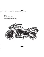 Предварительный просмотр 3 страницы Honda 2009 NSA700A Owner'S Manual