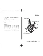 Предварительный просмотр 82 страницы Honda 2009 NSA700A Owner'S Manual