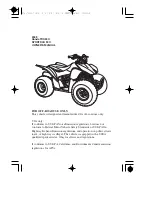 Предварительный просмотр 2 страницы Honda 2009 SPORTRAX 90X Owner'S Manual