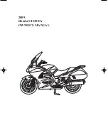 Предварительный просмотр 1 страницы Honda 2009 ST1300 Owner'S Manual