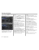 Preview for 29 page of Honda 2009 TL Navigation Manual