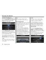 Preview for 31 page of Honda 2009 TL Navigation Manual