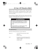 Preview for 60 page of Honda 2009 TRX500FE Owner'S Manual