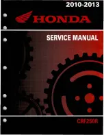 Honda 2010 CRF250R Service Manual предпросмотр